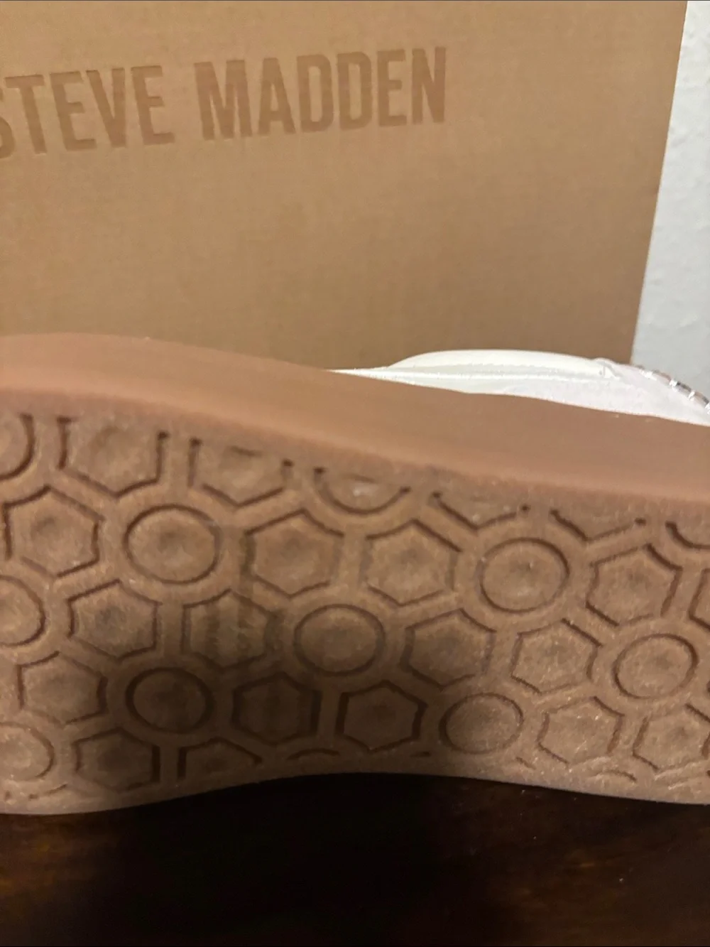 Steve Madden Cream, Tan & Leopard Platform Sneakers